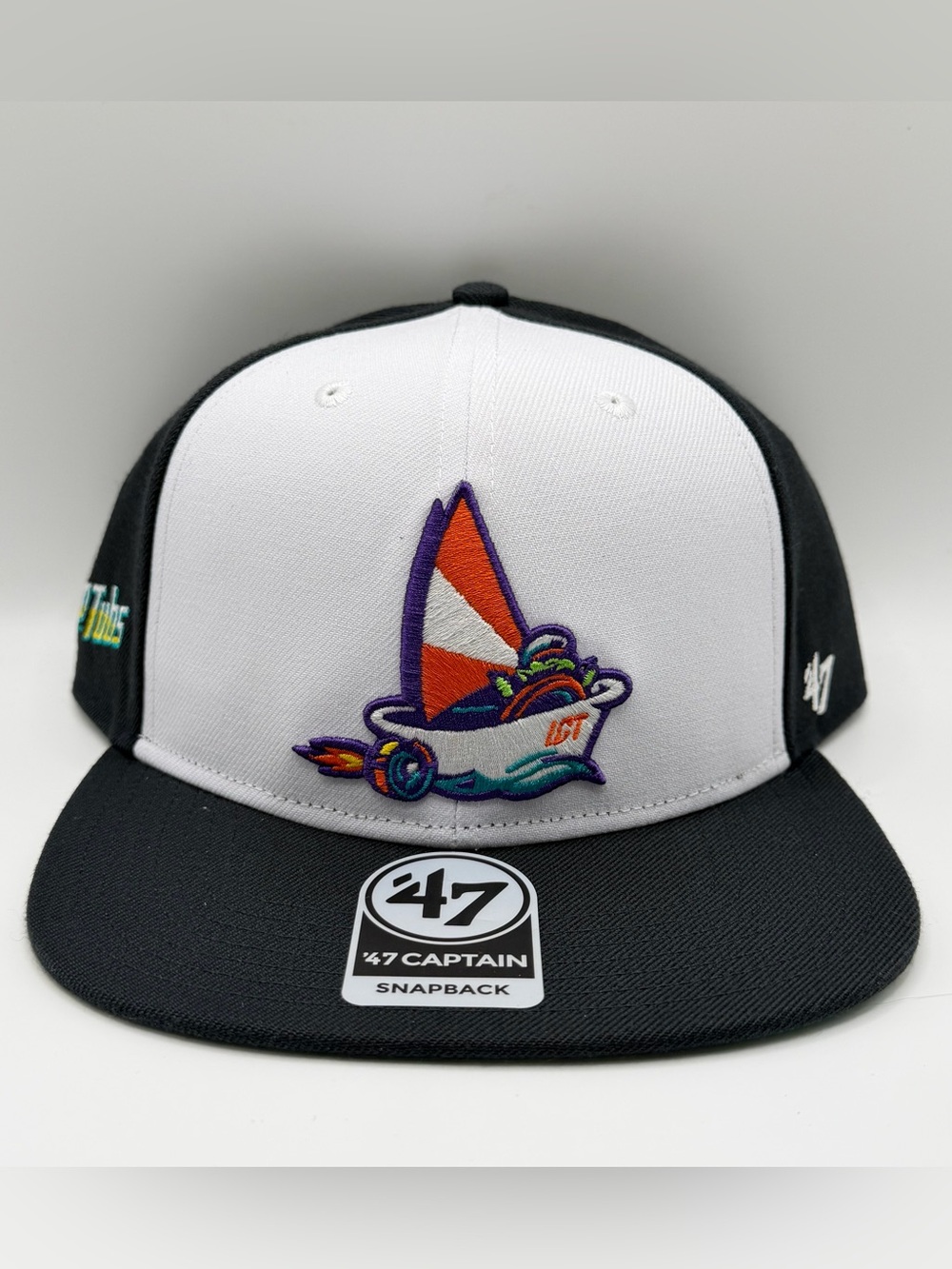 Wichita Wind Surge Turbo Tubs ‘47 Captain Snapback Black White Adjustable Cap